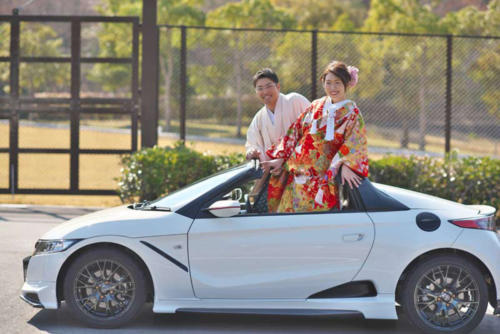 愛車と一緒に前撮り｜滋賀前撮り人気店ブルースター