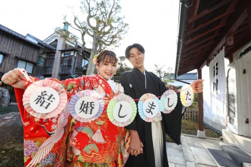 西川邸にて前撮り