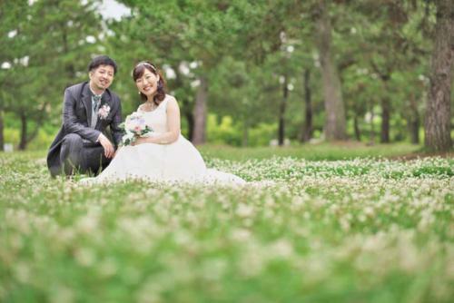 自然の中で洋装前撮り｜滋賀前撮り人気店ブルースター