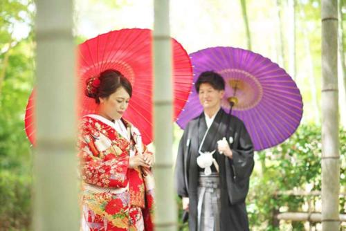 竹林で和装前撮り｜滋賀前撮り人気店ブルースター
