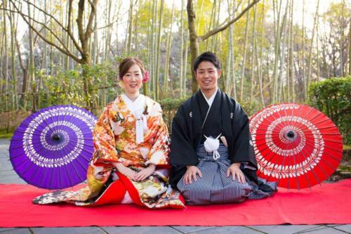 竹林をバックに前撮り｜滋賀前撮り人気店ブルースター