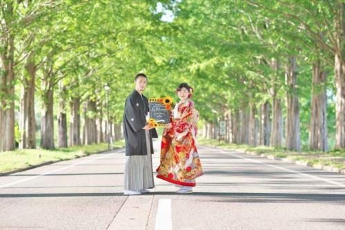 マキノ町メタセコイアで前撮リ｜滋賀前撮り人気店ブルースター