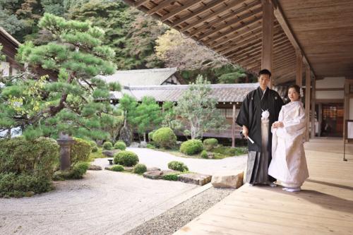 西教寺にて和装前撮り