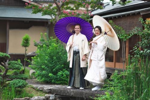 料亭にて前撮り