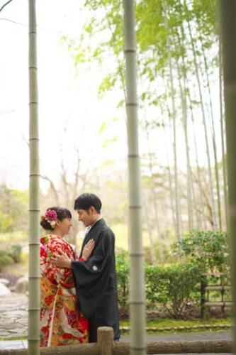 日本庭園にて前撮り｜滋賀前撮り人気店ブルースター