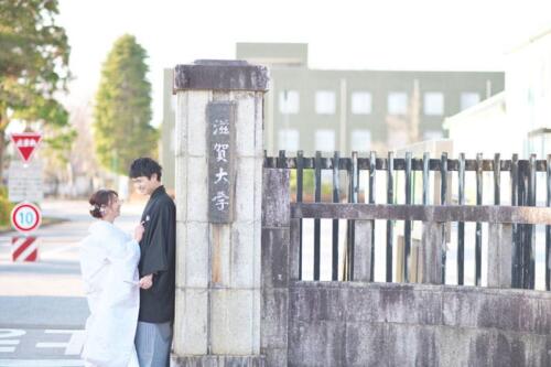 彦根市の思い出の場所にて和装前撮り