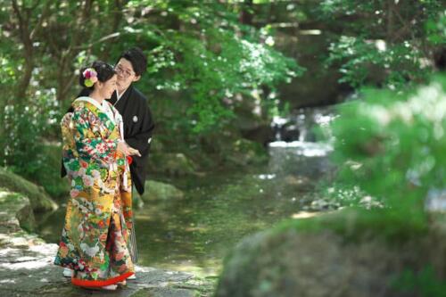 自然の中で結婚式前撮り