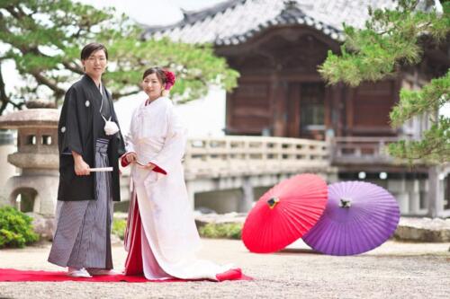 浮御堂にて前撮り