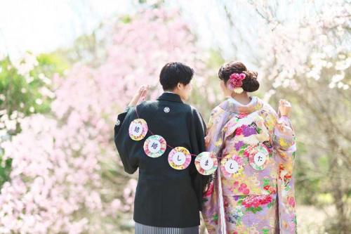 桜と前撮り