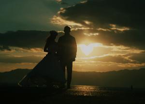 夕日で前撮りロケーション｜滋賀前撮り人気店ブルースター